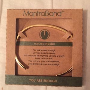 MantraBand “You Are Enough” Gold Bracelet